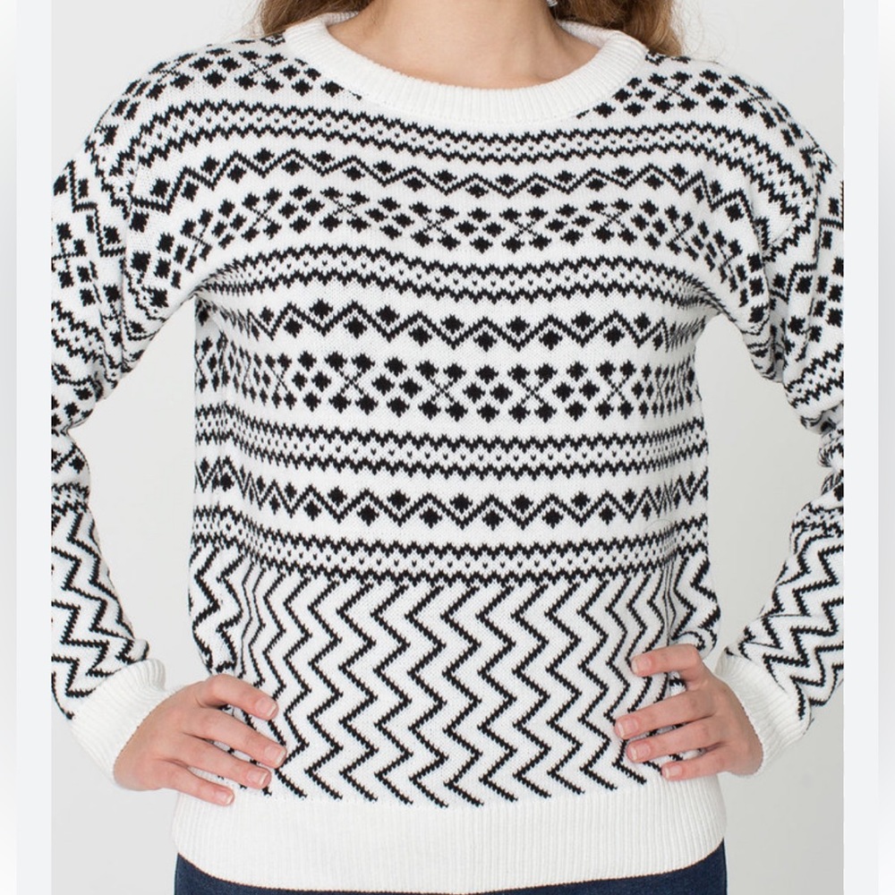 American apparel ski sweater